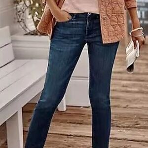 J. Jill Authentic Fit Slim Ankle Jeans in Neptune Wash (24W)